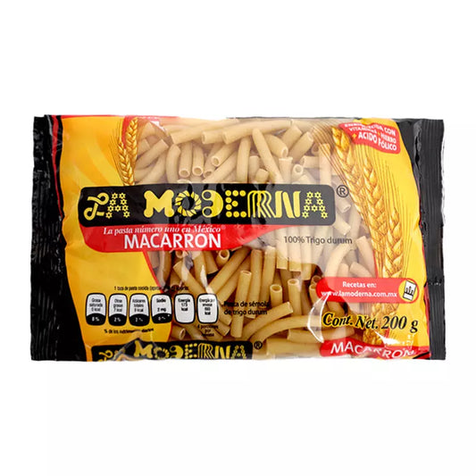 MODERNA SOPA MACARRON 200 G 20pzs