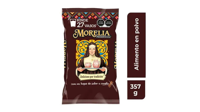 MORELIA CHOCOLATE POLVO BOLSA 24/357 G + 24%(445G)