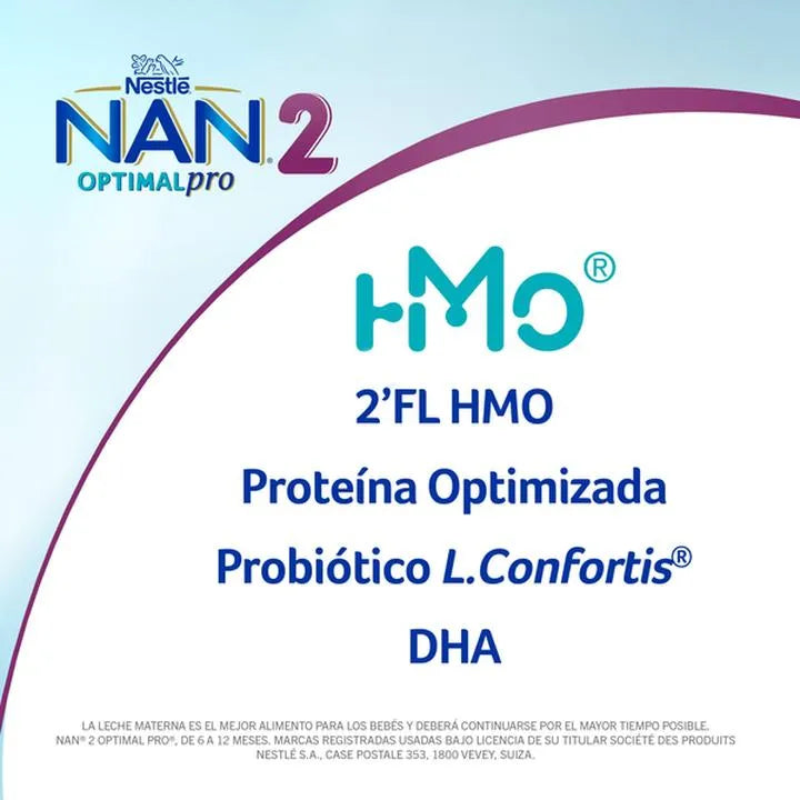 LECHE NAN 2 FORMULA OPTIMAL PRO 12/320 G