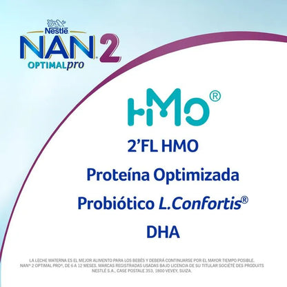 LECHE NAN 2 FORMULA OPTIMAL PRO 12/320 G