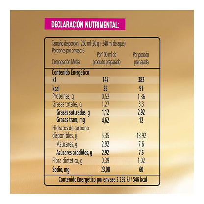 NESCAFE LATTE AVELLANA 20 G