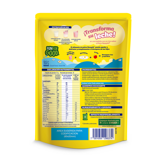 NESQUIK FRESA DOYPACK 12/357 G