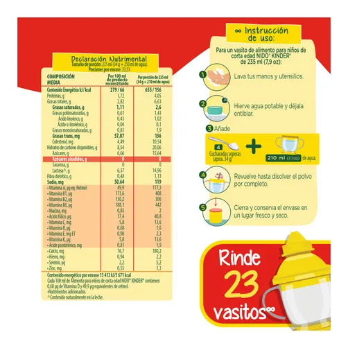 NIDO KINDER LECHE 12/800 G