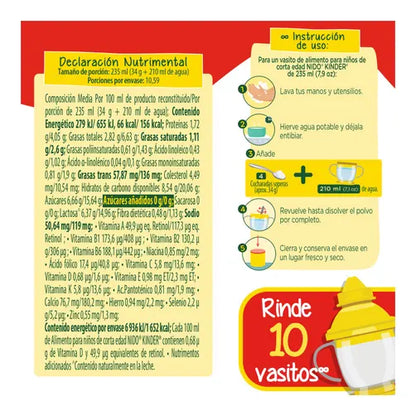 NIDO KINDER LECHE 3/1.4 K + NIDO KINDER 3/360 G