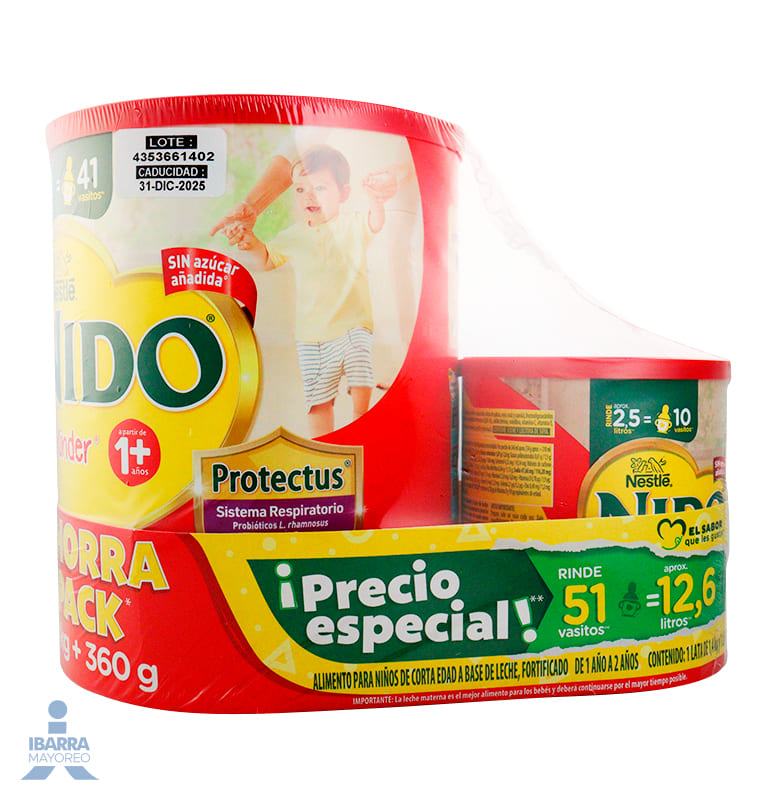 NIDO KINDER LECHE 3/1.4 K + NIDO KINDER 3/360 G