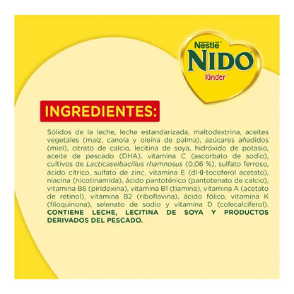 NIDO KINDER LECHE BOLSA 12/144 G
