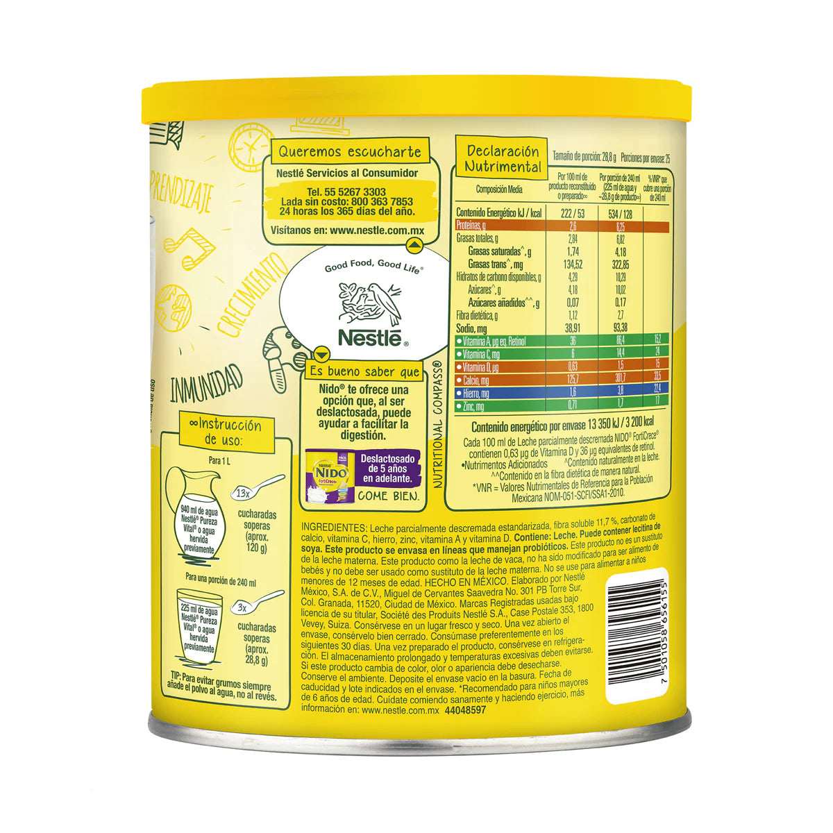 NIDO LECHE FORTI CRECE 12/720 G