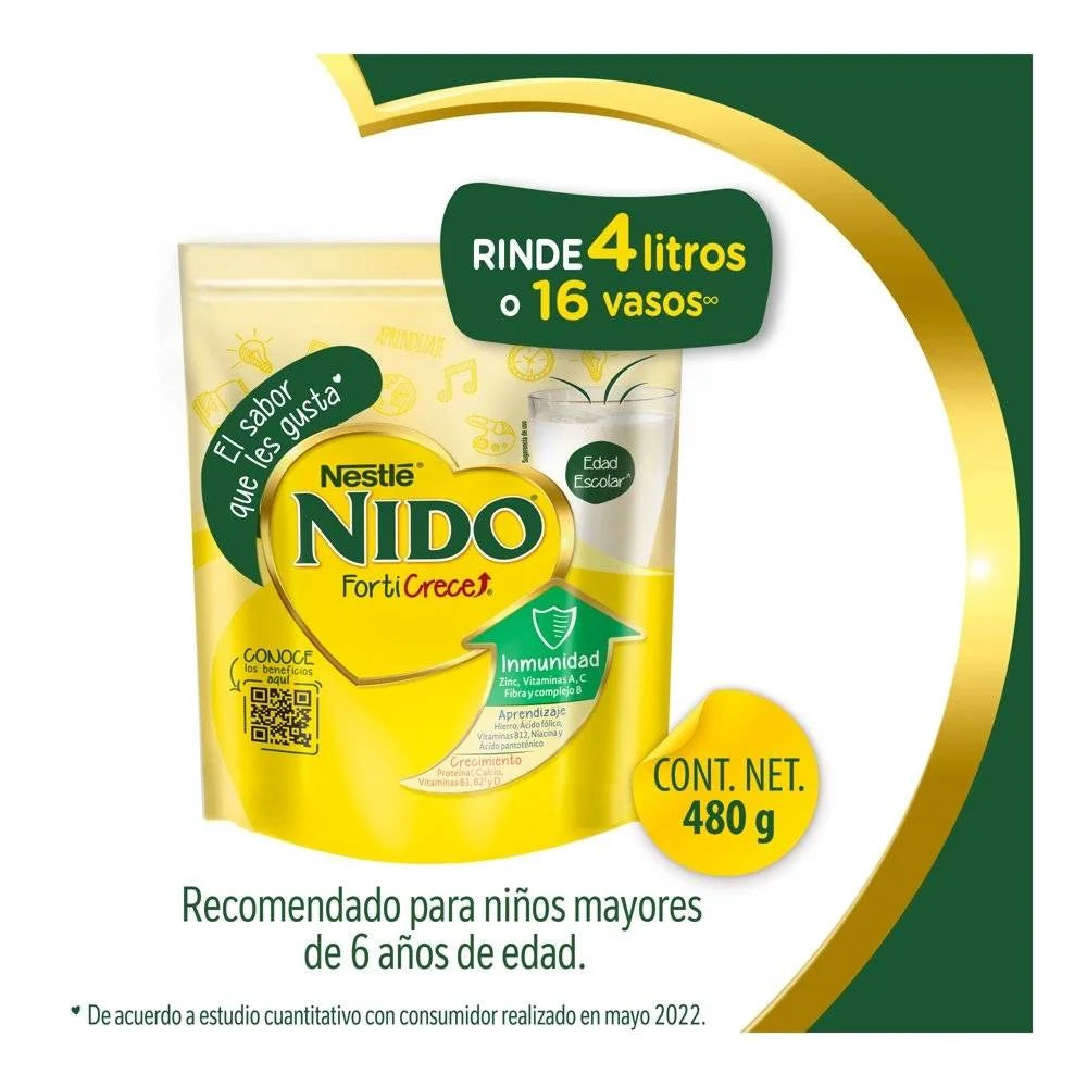 NIDO LECHE FORTI CRECE BOLSA 12/120 G