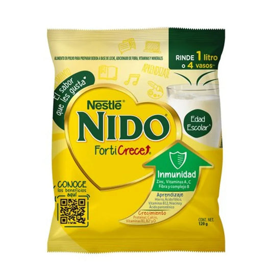 NIDO LECHE FORTI CRECE BOLSA 12/120 G