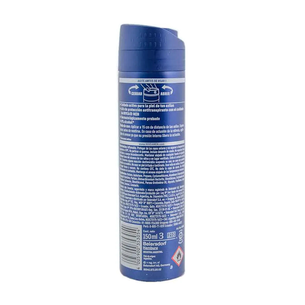 NIVEA DESODORANTE AEROSOL MEN PROTECCION Y CUIDADO 150ML