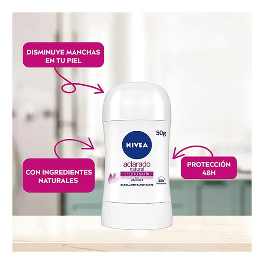 NIVEA DESODORANTE STICK ACLARADO NATURAL 50G