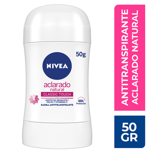 NIVEA DESODORANTE STICK ACLARADO NATURAL 50G