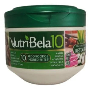 NUTRIBELA10 TRAT CAPILAR RESTAURACION 12/300 G