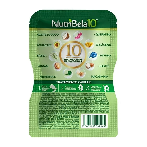 NUTRIBELA10 TRAT CAPILAR RESTAURACION 16/90 G