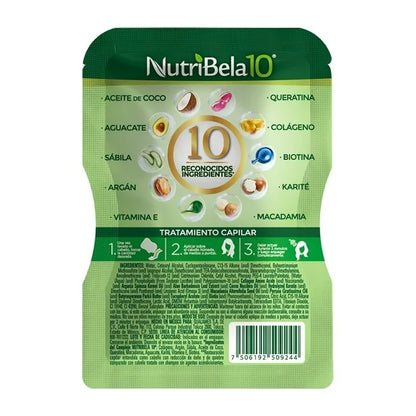 NUTRIBELA10 TRAT CAPILAR RESTAURACION 16/90 G