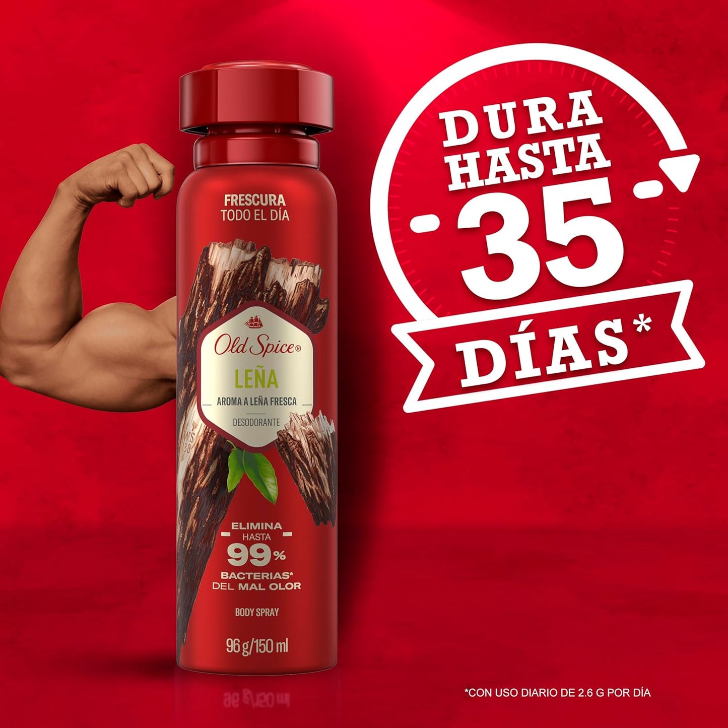 OLD SPICE DESODORANTE SPRAY LEÑA 150 ML 96G