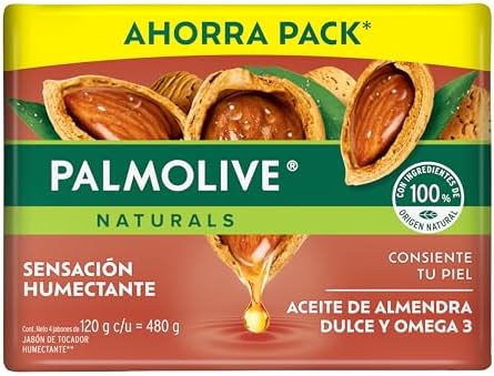 PALMOLIVE JABON NAT ALMENDRA/OMEGA 18/4 120 G