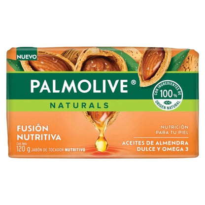 PALMOLIVE JABON NAT ALMENDRA/OMEGA 18/4 120 G