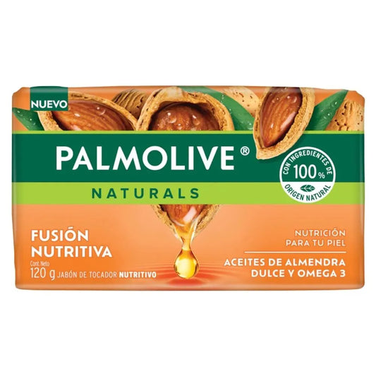 PALMOLIVE JABON NAT ALMENDRA/OMEGA 18/4 120 G