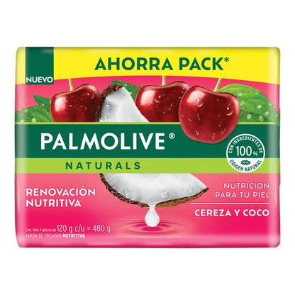 PALMOLIVE JABON NAT CEREZA/COCO 18/4 120 G