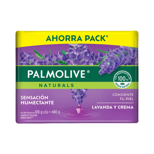 PALMOLIVE JABON NAT LAVANDA/CREMA 18/4 120 G