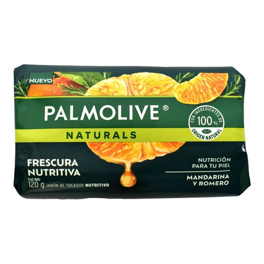 PALMOLIVE JABON NAT MANDARINA/ROMERO18/4 120G