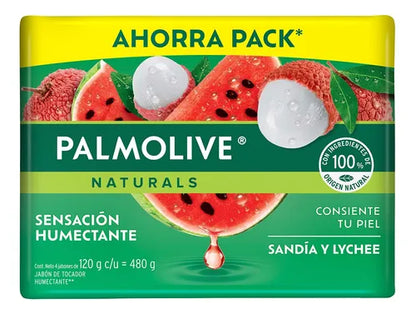 PALMOLIVE JABON NAT SANDIA/LYCHEE 18/4 120 G