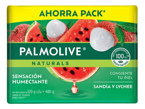 PALMOLIVE JABON NAT SANDIA/LYCHEE 18/4 120 G
