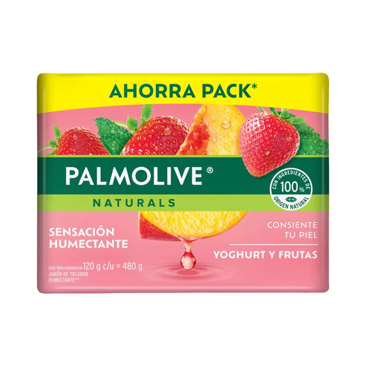 PALMOLIVE JABON NAT YOGHURT/FRUTAS 18/4 120 G