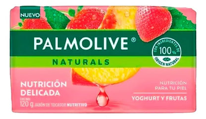 PALMOLIVE JABON NAT YOGHURT/FRUTAS 18/4 120 G