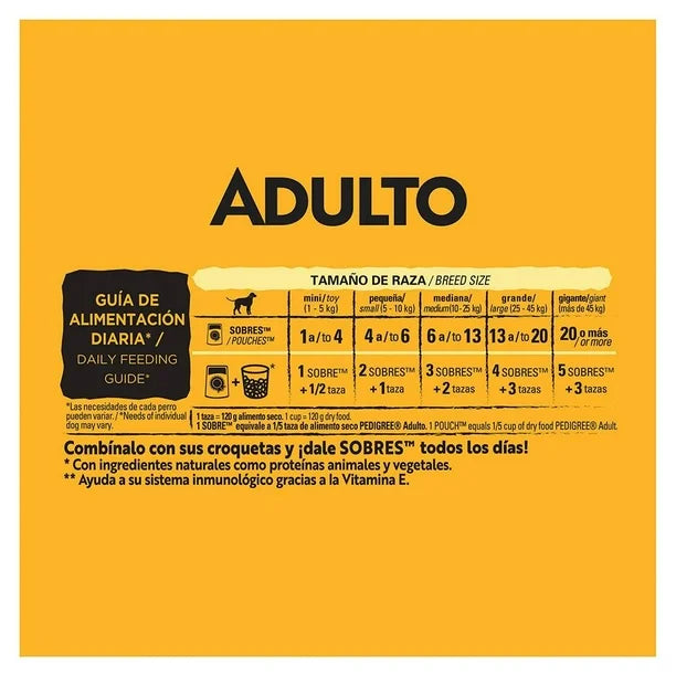 PEDIGREE SOBRE ADULTO POLLO 12/100 G