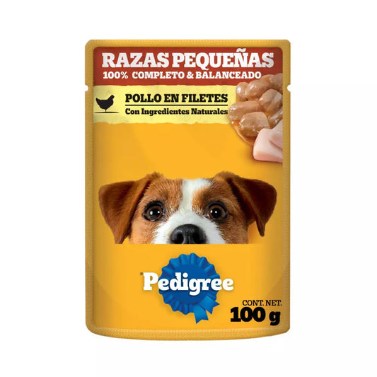PEDIGREE SOBRE RAZAS PEQ POLLO 12/100 G