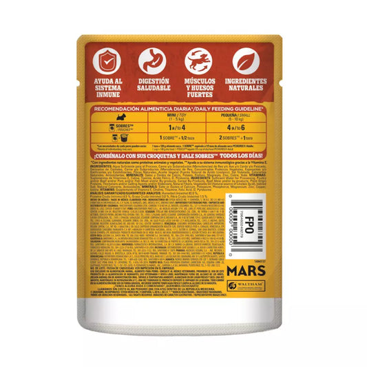 PEDIGREE SOBRE RAZAS PEQ RES 12/100 G
