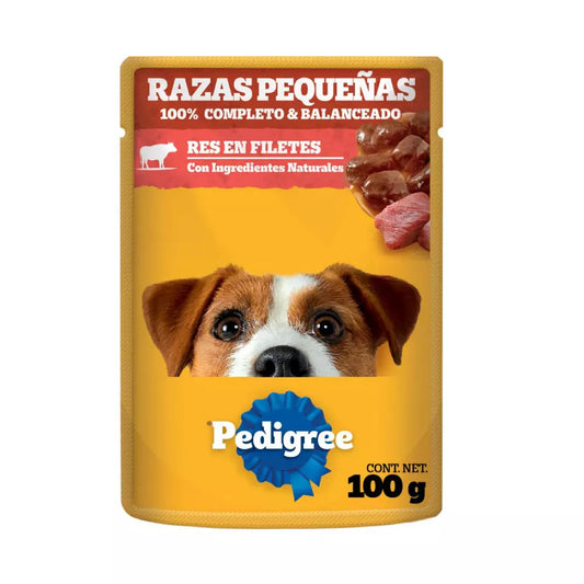 PEDIGREE SOBRE RAZAS PEQ RES 12/100 G