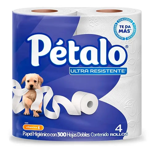 PAPEL HIGIENICO PETALO ULTRA RESISTENTE 4+2pzs