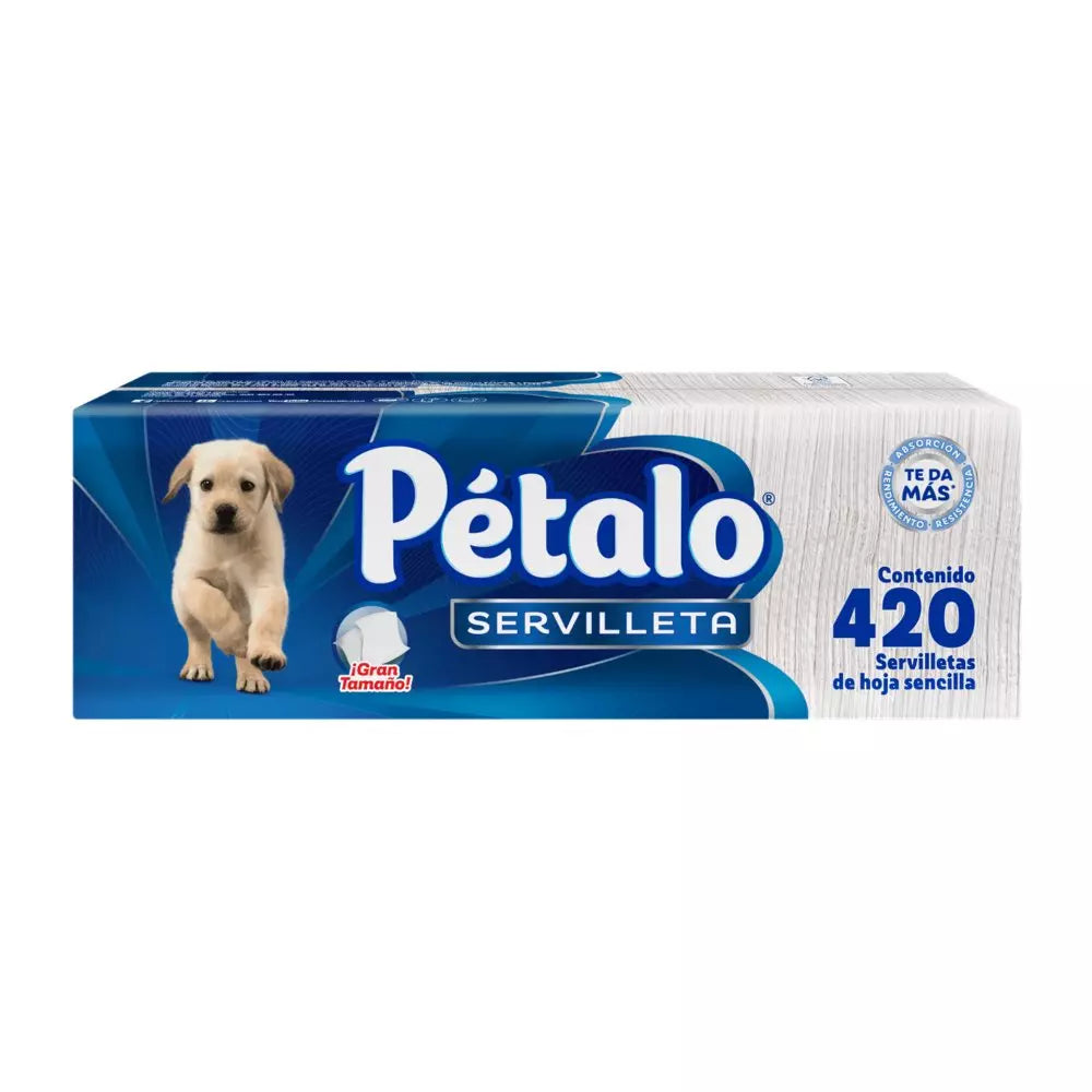 PETALO SERVILLETA BLANCA 420