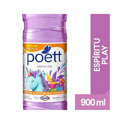 LIMPIADOR MULTIUSOS AROMATIZANTE POETT ESPIRITU PLAY 12/900 ML
