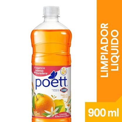 LIMPIADOR MULTIUSOS AROMATIZANTE POETT INSPIRACION TROPICAL 12/900 ML