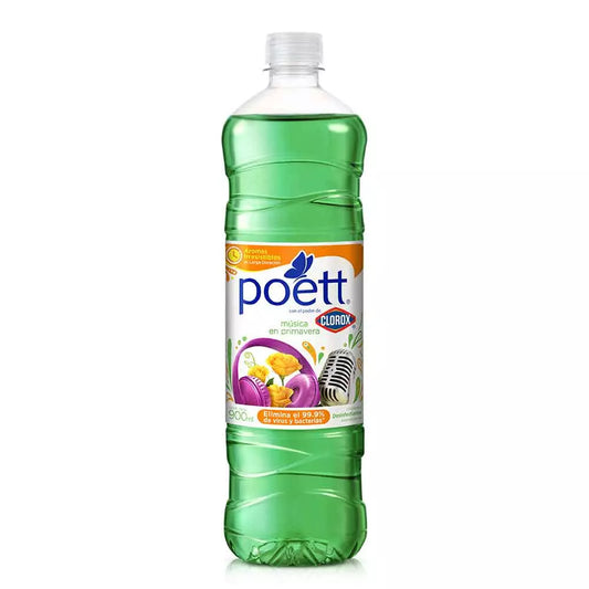 LIMPIADOR MULTIUSOS AROMATIZANTE POETT MUSICA EN PRIMAVERA 12/900 ML