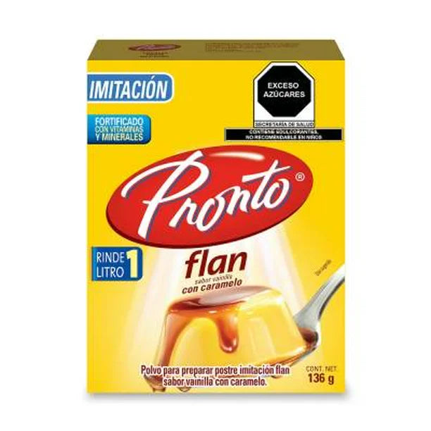 PRONTO FLAN VAINILLA C/CARAMELO 24/136 G