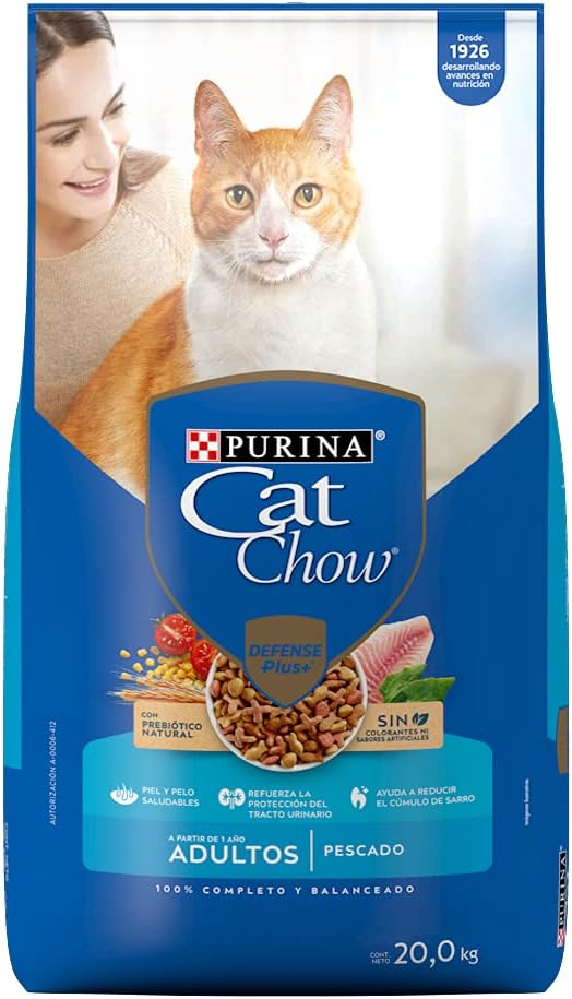 PURINA CAT CHOW ADULTOS PESCADO  C/20 K