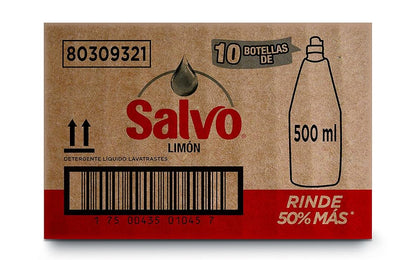 SALVO DET LIQ LIMON 10/500ML+PROM 2PZ SALVO 500ML