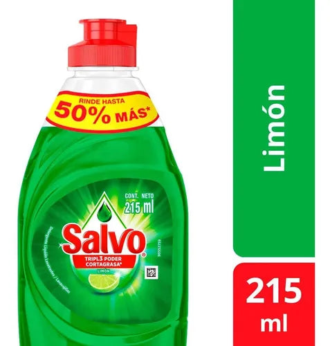 SALVO DET LIQ LIMON 12/215 ML