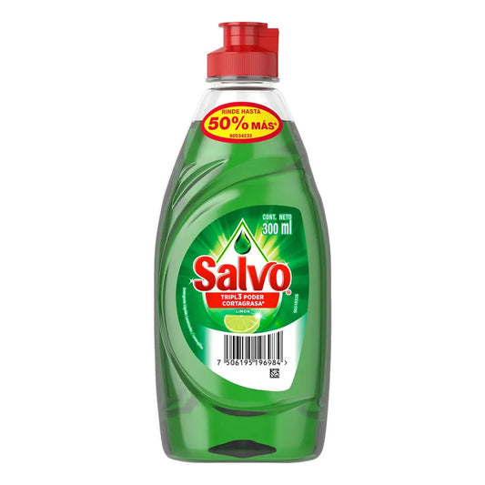 SALVO DET LIQ LIMON 12/300ML+PROM 2PZ SALVO
