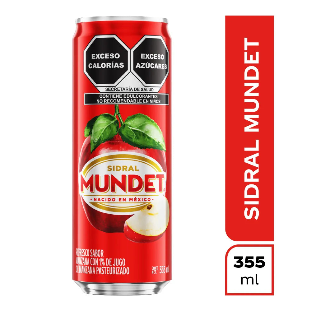 SIDRAL MUNDET REFRESCO LATA MANZANA 12/355 ML
