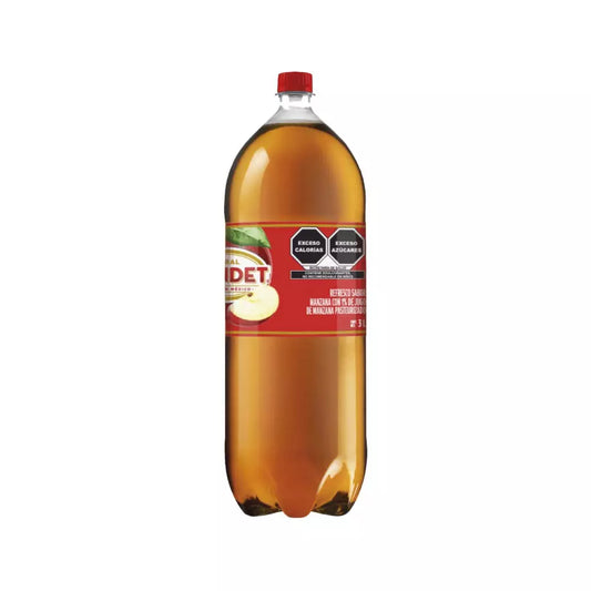 SIDRAL MUNDET REFRESCO PET MANZANA 4/3 L