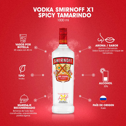 SMIRNOFF VODKA SPICY TAMARINDO 12/750 ML
