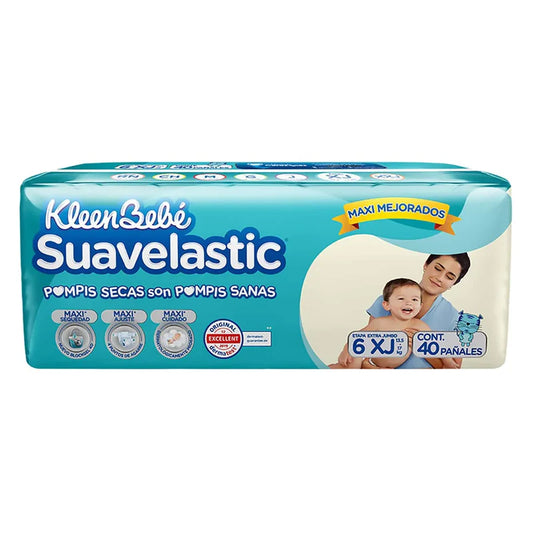 SUAVELASTIC MAX PAÑAL EXTRA JUMBO 40pzs