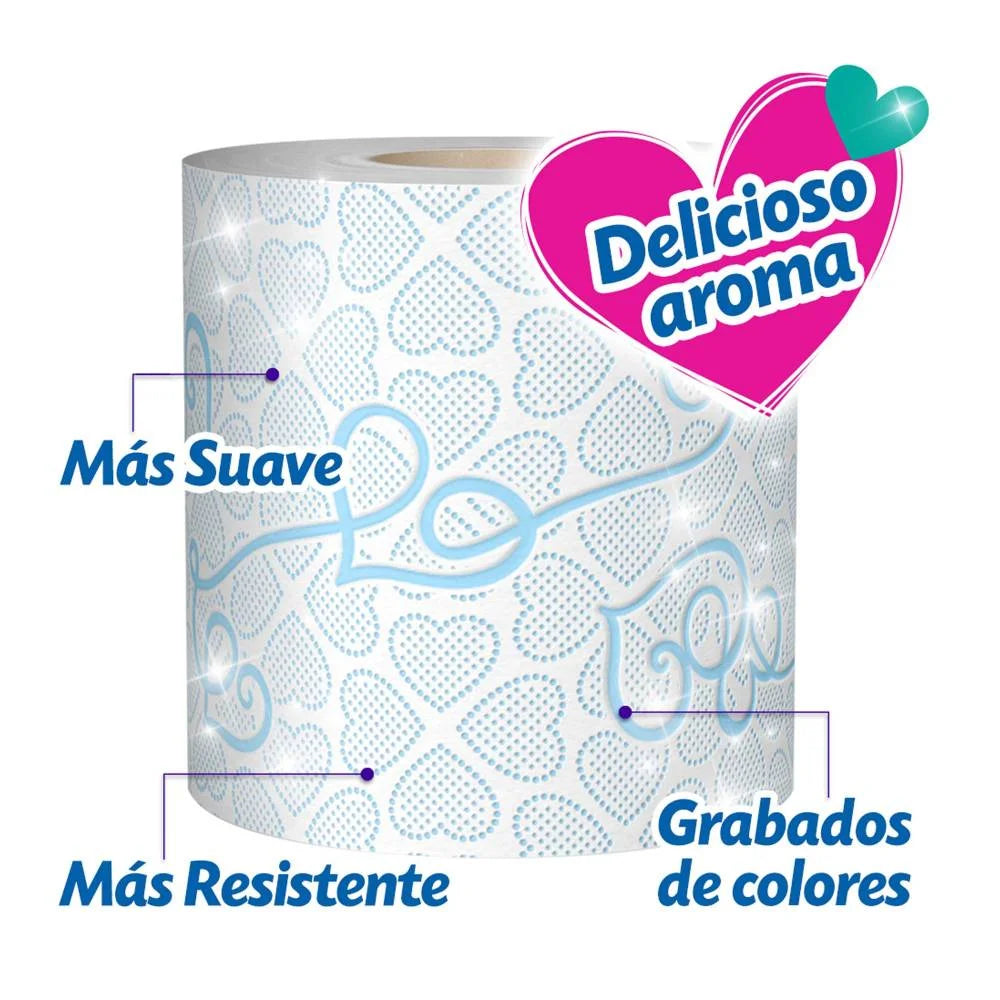 PAPEL HIGIENICO SUAVEL 400 HOJAS DOBLES 4pzs