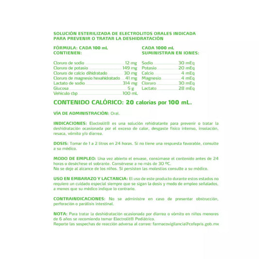 SUERO REHIDRATANTE ELECTROLIT COCO 12/625 ML